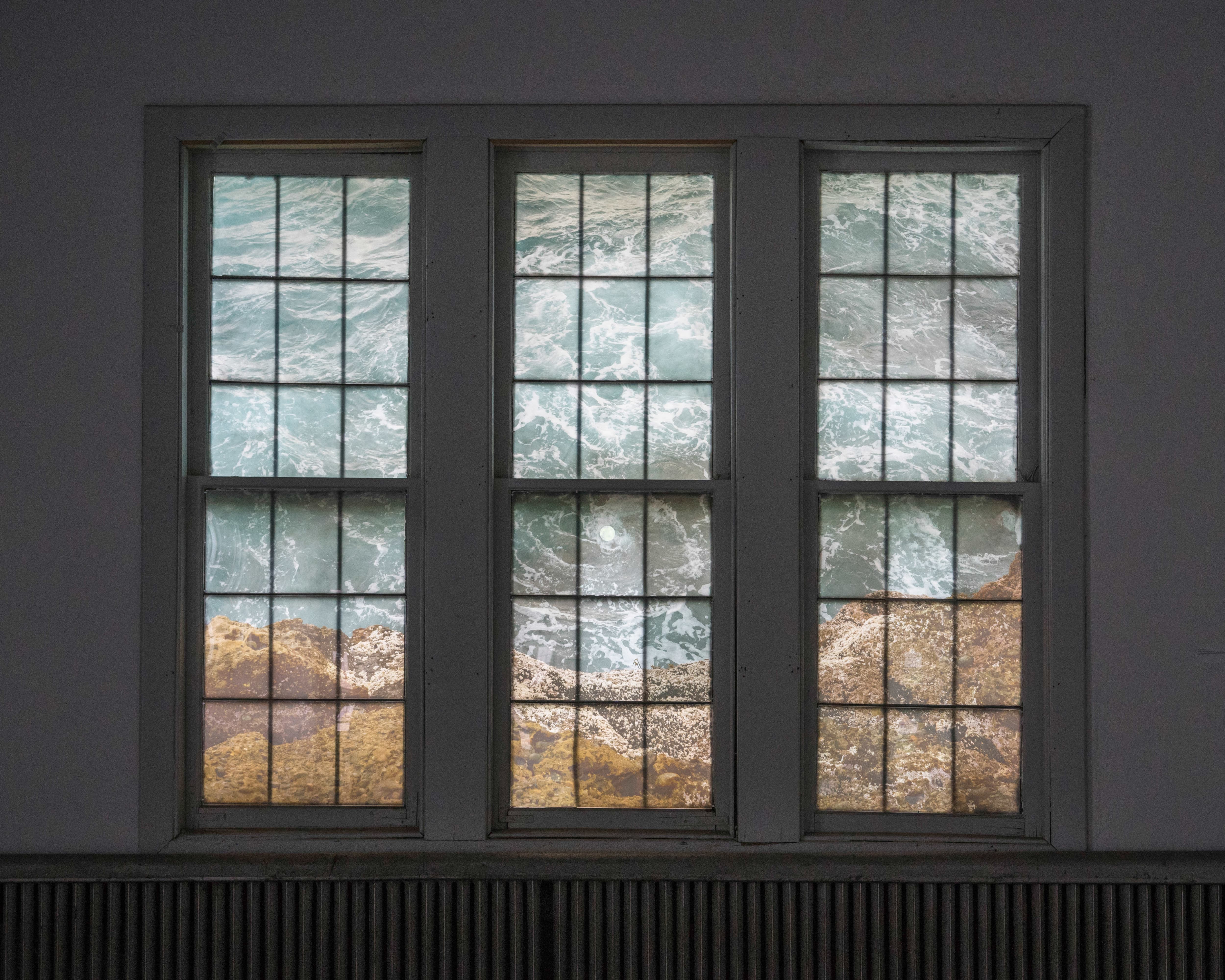 Installation view of Lexjet Clear Film transparency material