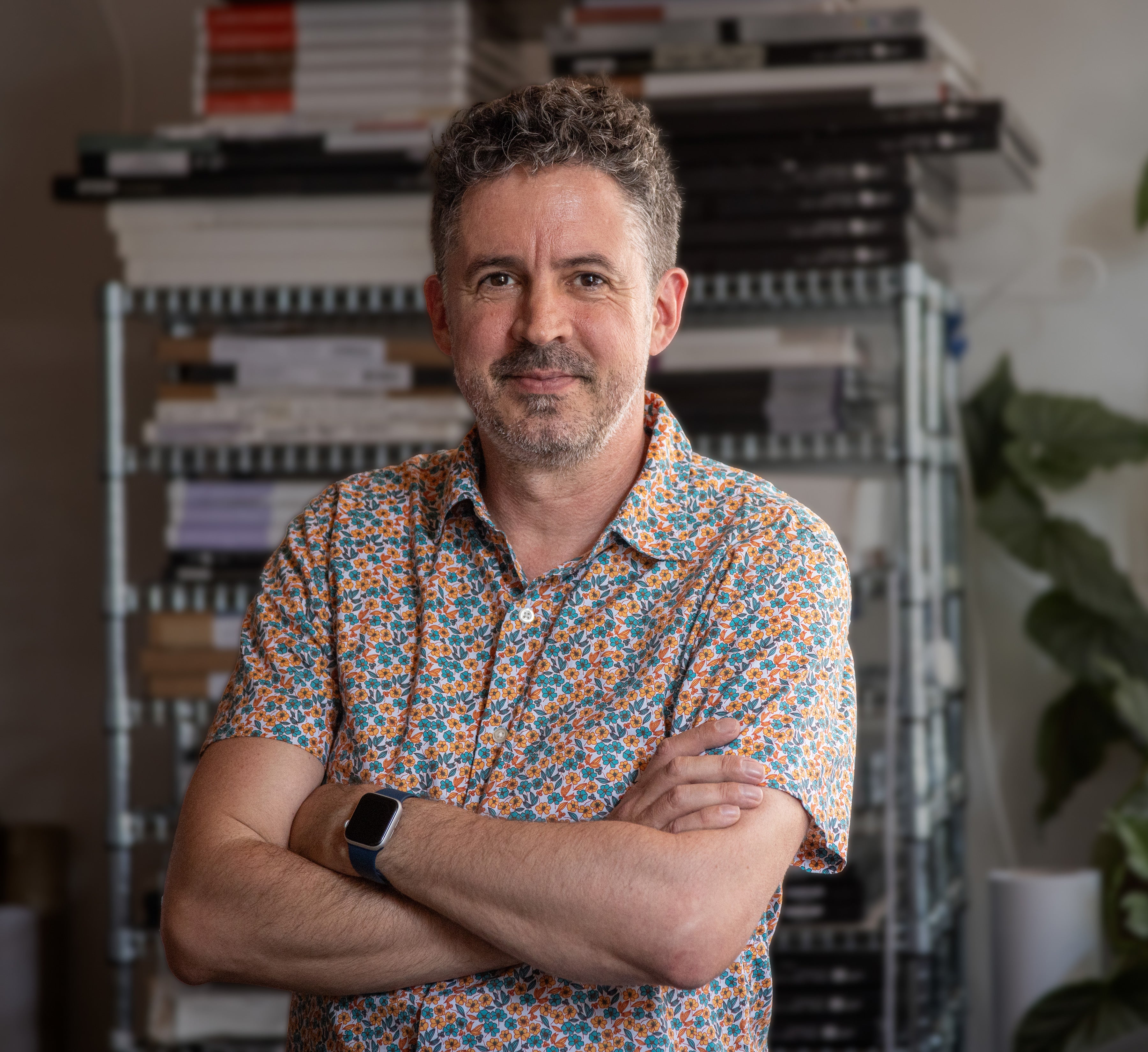 Photograph of the owner of Brooklyn Archival Rob MacInnis