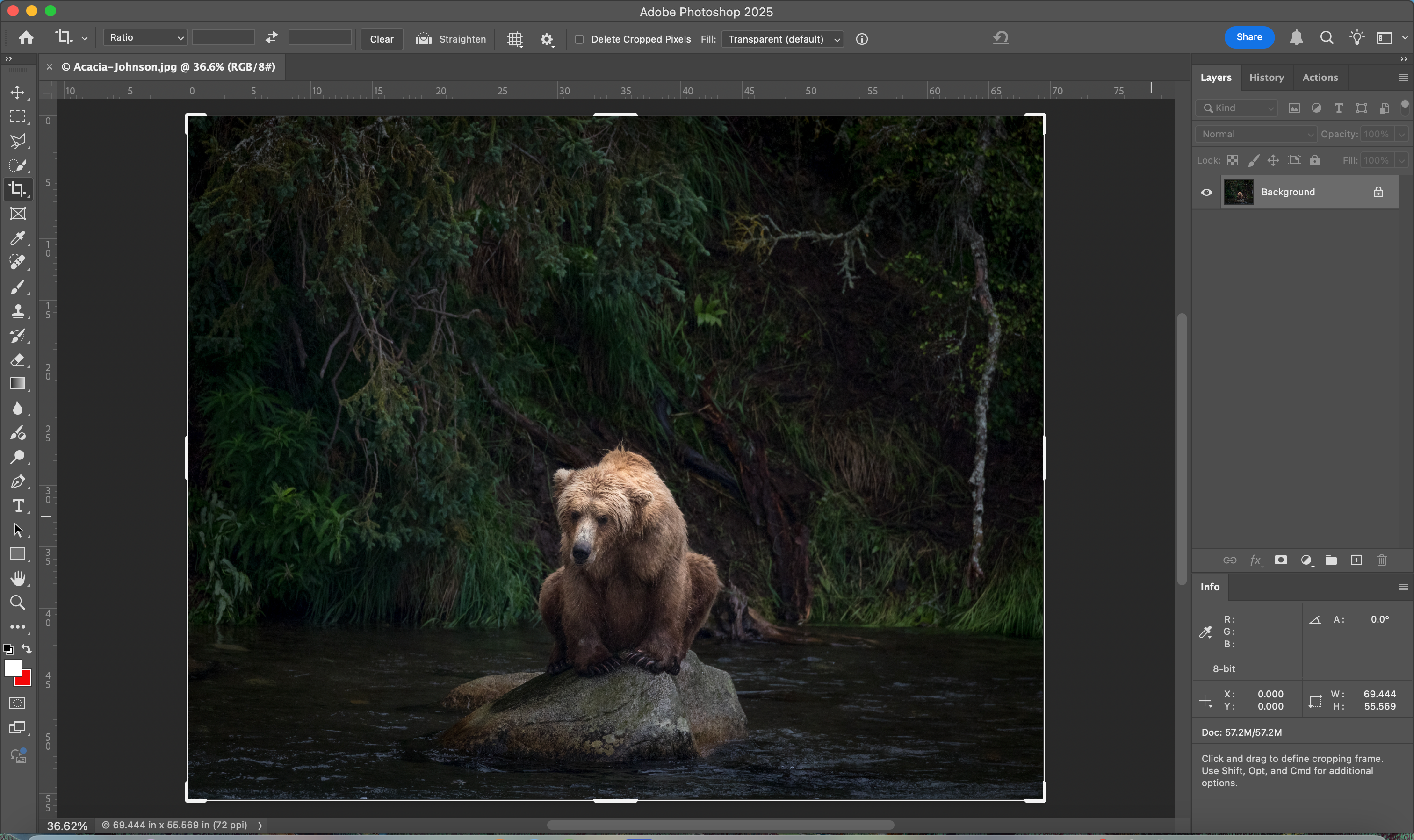 Process shot of a digital image workflow
